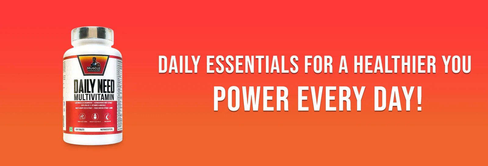 Daily Essentials Multivitamin Banner - Power Every Day